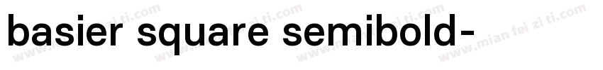 basier square semibold字体转换